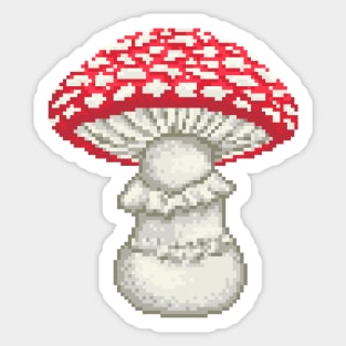 Pixel Fly Agaric Sticker